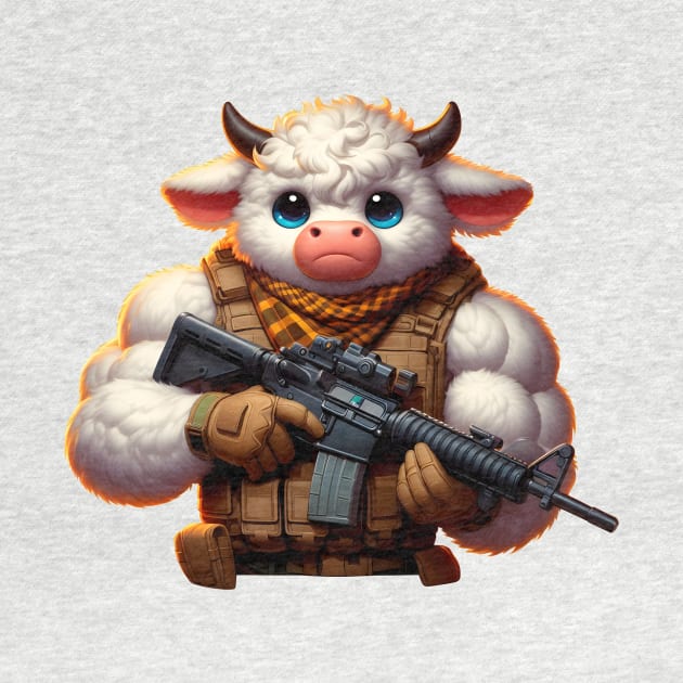 Fluffy Cow by Rawlifegraphic